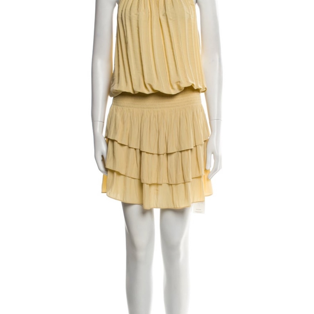 Ramy Brook silk Light Yellow Layered Dress